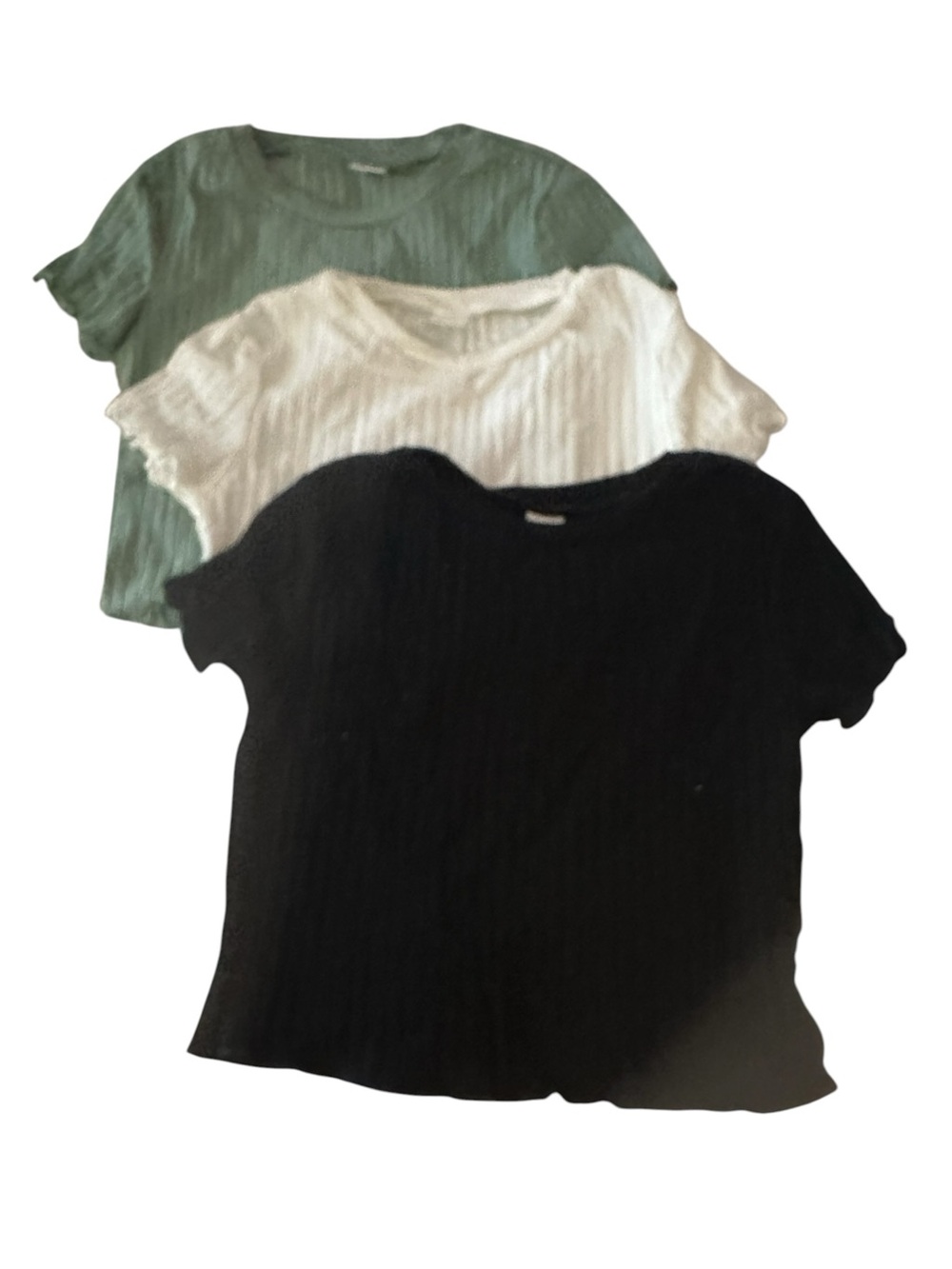 OYOANGLE Girl’s 3-Piece Short Sleeve Tee Shirt Set – Size 9 Years – NWT